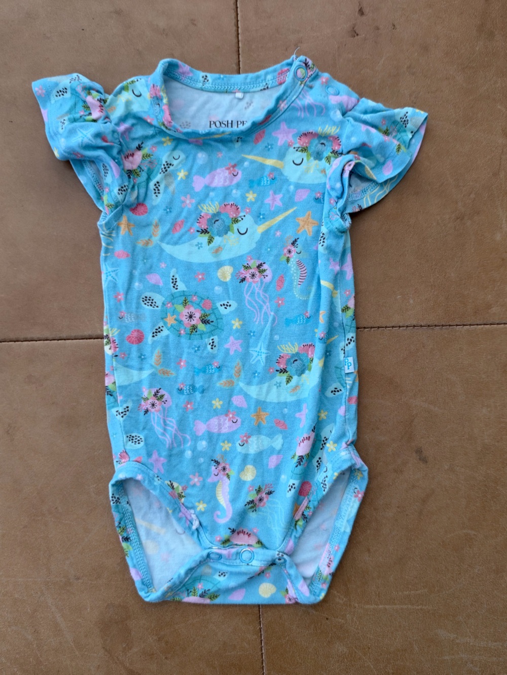 Posh Peanut Viscose Bamboo Onesie 0-3M